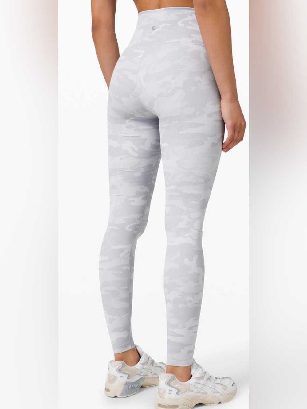 Lululemon White Grey Camo Leggings - LIKE NEW - Size 4